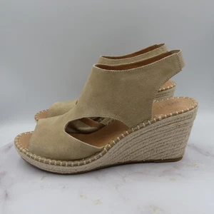 Gentle Souls By Kenneth Cole Zapatos Mujer Talla 12 Gamuza Cuña Alpargata Sandalias - Imagen 1 de 14