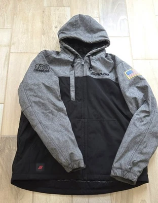 SNAP-ON TOOLS HOODED JACKET INSULATED WINTER COAT 100TH ANNIVERSARY XL Authentic - Image 1 of 4