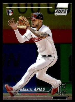 2022 Stadium Club Chrome #339 GABRIEL ARIAS Rookie GUARDIANS - Image 1 of 2