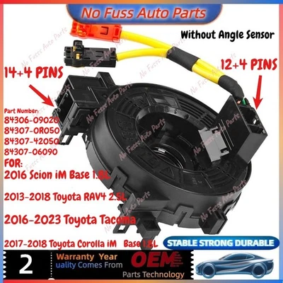 Cable espiral de resorte de reloj sin sensor de ángulo para Toyota RAV4 serie Tacoma 13-2023 Foto 1 de 4