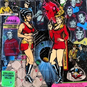 Data East Star Trek 25th Anniversary Pinball Playfield Plastic Set NOS ORIGINAL - Picture 1 of 6