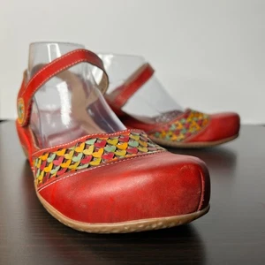 Spring Step L’Artiste O’Amour Red Mary Jane Leather Shoes Multicolor EU 41 US 10 - Bild 1 von 13