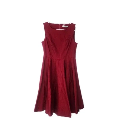Grace Karin Maroon Fit & Flare Sleeveless Dress Women’s Size Medium - Image 1 of 2