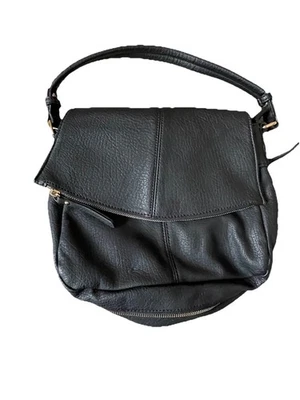 Urban Expressions Fold Over Adjustable Shoulder Handbag Black EUC - Image 1 of 4