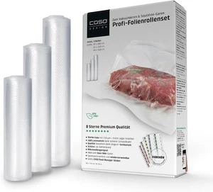 CASO Profi- Folienset 4, 3x Folienrolle (1x20x600cm, 1x25x600cm, 1x30x600cm) - Bild 1 von 10