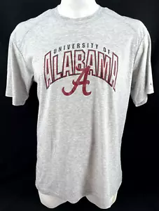 NEW Alabama Crimson Tide Badger Gray Sport Short Sleeve T-Shirt Men's L - Picture 1 of 8