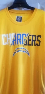 Los Angeles Chargers T-Shirt XXL Gold - Picture 1 of 4