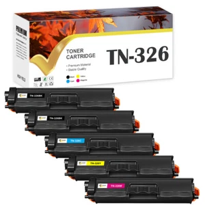 5 Toner XXL Compatible with Brother TN-326 TN-321 MFC-L 8600 CDW MFC-L 8650 CDW - Photo 1/3