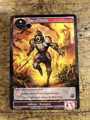Fear of Battle SKL-023 C Force of Will  1st Edition - Image 1 of 2