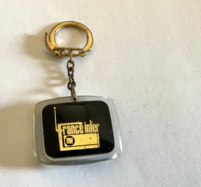 Ancien porte clefs ORTF - France Inter - vintage Keychain-1 - Photo 1/4