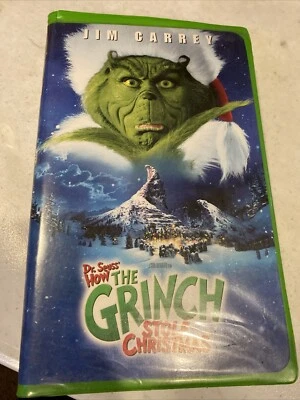 How the Grinch Stole Christmas (VHS, 2001) Jim Carrey Classic Holiday Film - Image 1 of 3