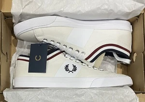 Sneakers da uomo Fred Perry Underspin polsino punta in twill scarpe da ginnastica UK 11 EU 46 - Foto 1 di 9