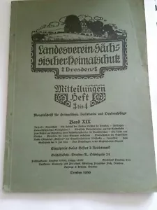 Buch - Heft - Landesverein sächsischer Heimatschutz Dresden - 1930 - Bild 1 von 4