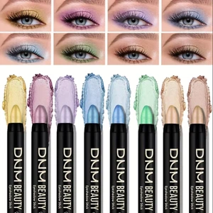 8Pcs Glitter Eyeshadow Stick Set – Highlighter Pencil Bright Eye Makeup Kit A-B - Picture 1 of 8