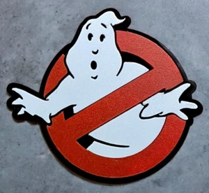 Ghostbusters Sign Logo Fridge Magnet made from 3mm Acrylic. Size 76mm x 60mm. - Picture 1 of 9
