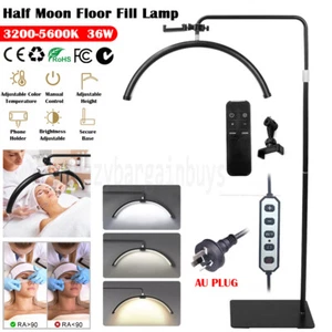 Half Moon Floor Fill Lamp for Salon Tattoo Eyelash Makeup Beauty LED Lash Light - Picture 1 of 15