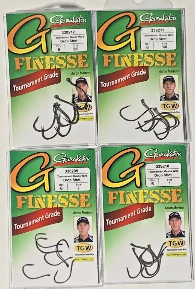 Gamakatsu G Finesse Tournament Drop Shot Hook QTY 6 Choose Free Fedex 2 Day READ