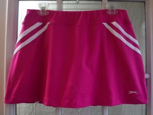 Slazenger Hot Pink Body Color Blanco Rayas Tenis Skorts Mujer L Mint - Imagen 1 de 12