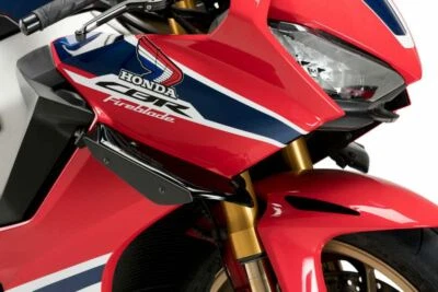 HONDA CBR1000RR FIREBLADE (2017-2019) PUIG DOWNFORCE SPORT SIDE SPOILERS BLACK Foto 1 de 4