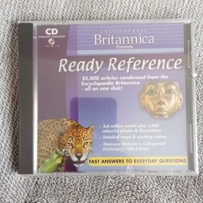 Encyclopedia Britannica Ready Reference (CD-rom 2 Discs) New/sealed - Image 1 of 3