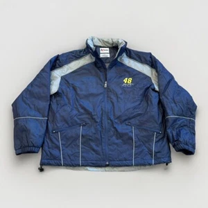 Chase Authentics Nascar Jacket Mens XL Y2K Vtg Puffer Windbreaker Lowes Racing - Picture 1 of 8