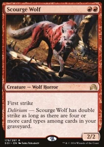 MTG Magic the Gathering Scourge Wolf (179/355) Shadows over Innistrad LP - Picture 1 of 1