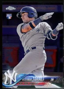 Gleyber Torres Rookie Card 2018 Topps Chrome #31 - Picture 1 of 2