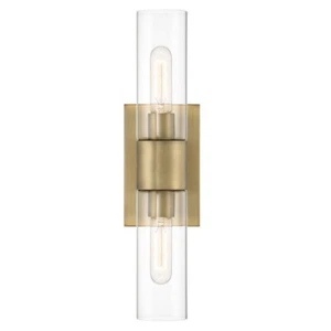 DESIGNERS FOUNTAIN Anton 17.5 in 2-Light Wall Sconce Old Satin Brass D286M-2WS-0 - Picture 1 of 8