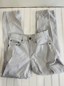 Paper, Denim & Cloth Girls Size 12 Khaki Pants Straight Leg 23" Inseam - Picture 1 of 7