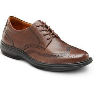 Dr. Comfort Wing Men's Therapeutic Diabetic Extra Depth Dress Shoe: Chestnut ... - Picture 1 of 5