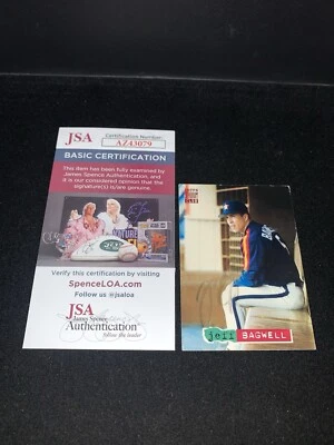 1994 Topps Stadium Club Autograph Jeff Bagwell Signed card #108 Astros JSA Auto - Image 1 of 3