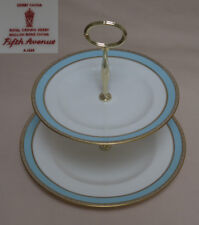 Royal Crown Derby "Fifth Avenue" TWO TIER CAKE STAND