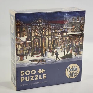 Cobble Hill 'Tis The Season 500-teiliges Winter Street Weihnachten Puzzle neu versiegelt - Bild 1 von 3