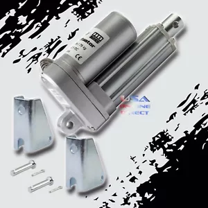 Schwerlast 2" Linearantrieb Hub 12V DC Marine mit Halterungen eingebaute Kupplung - Bild 1 von 3