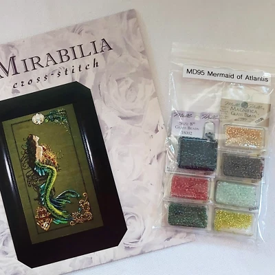 亚特兰蒂斯美人鱼串珠十字绣图和装饰珠包 — 第 1/4 张图片