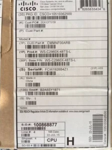 Cisco WS-C2960X-48TS-L 48 Port Catalyst Switch um - Picture 1 of 3