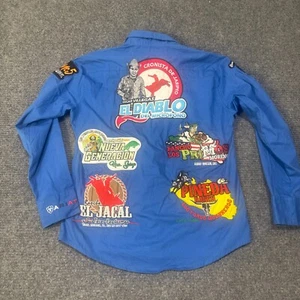 Camicia Ariat Uomo Media Personalizzata Sponsor Logo Rodeo Circuito Bottoni Messico Rodeo - Foto 1 di 19