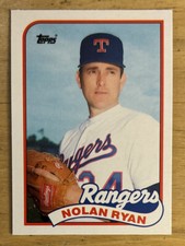 1989 Topps Traded Nolan Ryan Baseball Card #106T Texas Rangers HOF VGEX O/C