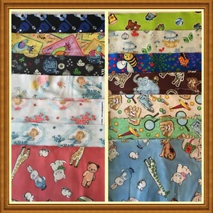 Dessert Rolls 5x45 Kids Novelty Prints 14 pieces 100% Cotton NO Duplicates 06 - Picture 1 of 12