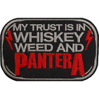 Pantera Whisky And Weed Patch Official Metal Rock Band Merch