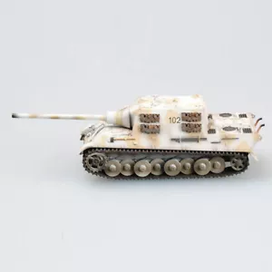 WWII Germany Jagdtiger Porsche snow camouflage tank 1/72 no diecast Easy Model - Picture 1 of 6