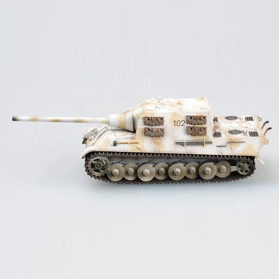 WWII Germany Jagdtiger Porsche snow camouflage tank 1/72 no diecast Easy Model - Image 1 of 4