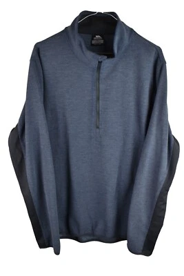 Tresspass Herren 1/2 Zip Fleecepullover Pullover Gr. XL Blau Outdoor Aktiv - Bild 1 von 4