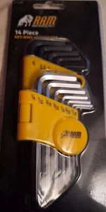 Travis Perkins RAM 14 piece key ring hex key set - Picture 1 of 1