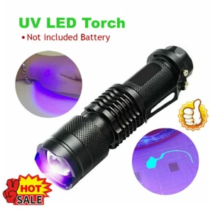 UV Ultra Violet LED Flashlight Blacklight Light 395nm Mini Inspection Lamp Torch - Picture 1 of 15