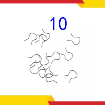 10X Door Window Metal Clip Crank Retainer Roll Up Winder Handle Retaining Clips - Image 1 of 4