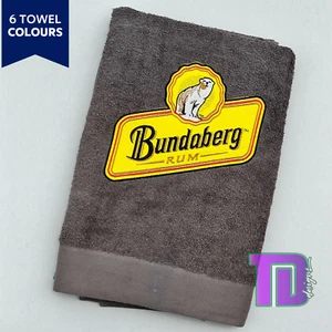 Bundaberg Bundy Rum Embroidered Bath Sheet Towel - Picture 1 of 2