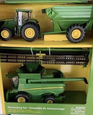 NEW John Deere 1/32 S780 Combine Grain Head 7290R Tractor Grain Cart 47358 - Image 1 of 2