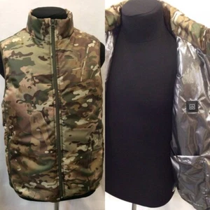 USB Beheizbare Weste mit Omni-Heat/Thermo Multicam Pixel Futter - Bild 1 von 10