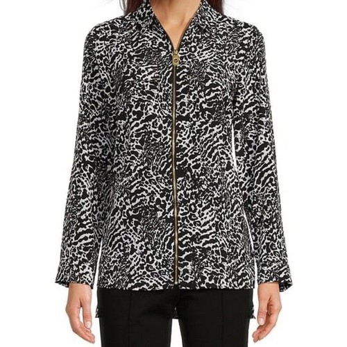 Blazer astratto Michael Kors bianco e nero